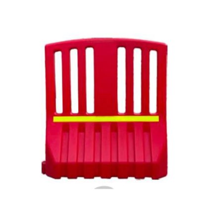 Safepath - 1200x1300x345mm Plastic Pedestrian Safety Barrier with Reflective Strip – Heavy-Duty Walkway Protection